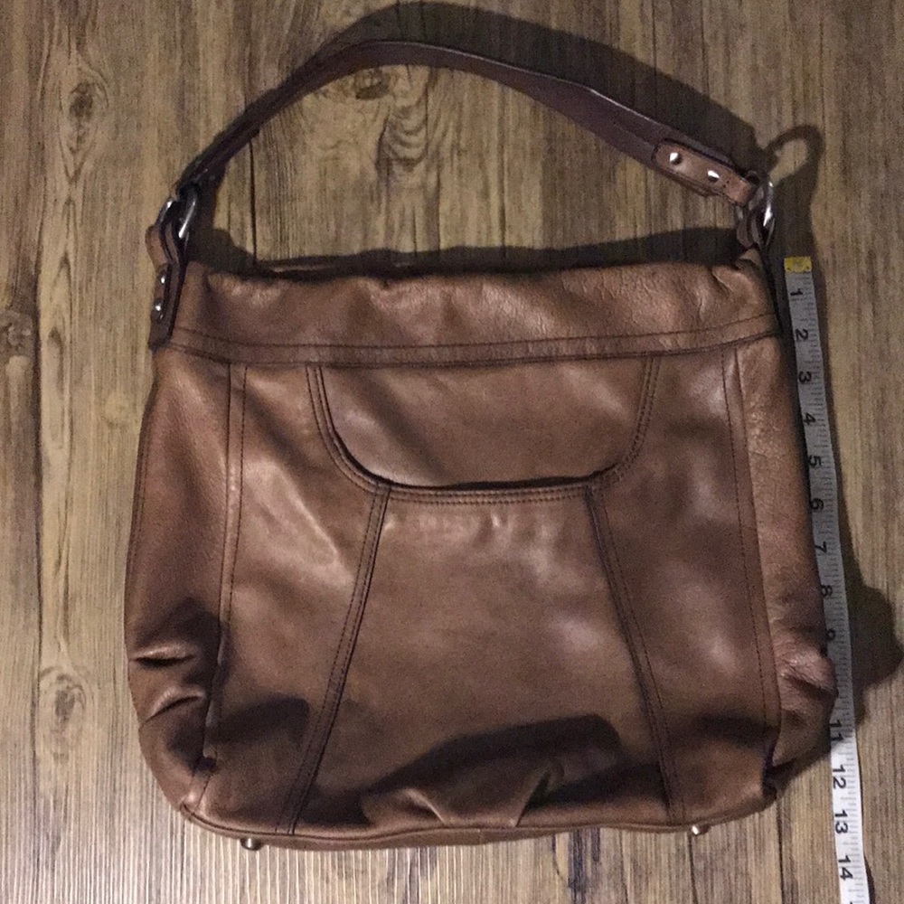 B Markowski Brown leather handbag